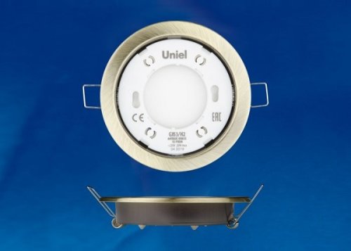 Светильник встраиваемый Uniel GX53/H2 ANTIQUE BRASS GX53 Античная бронза картинка 